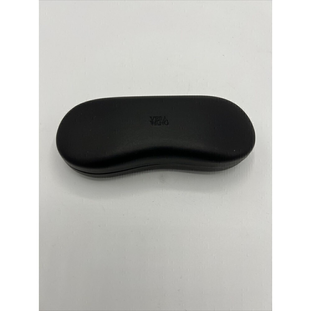 Vera Wang Black Small Eyeglass Contoured Clamshell Hard Case Brand New